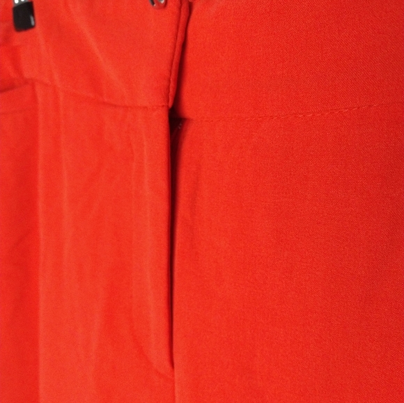 New York & Company Red and Orange Trousers Vibrant Style - Picture 4 of 10